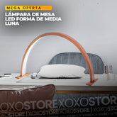 Lampara de mesa media luna